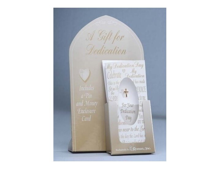 Roman Club Pack of 24 Dedication Day Cross Pins with Money Card Envelopes 6.5"