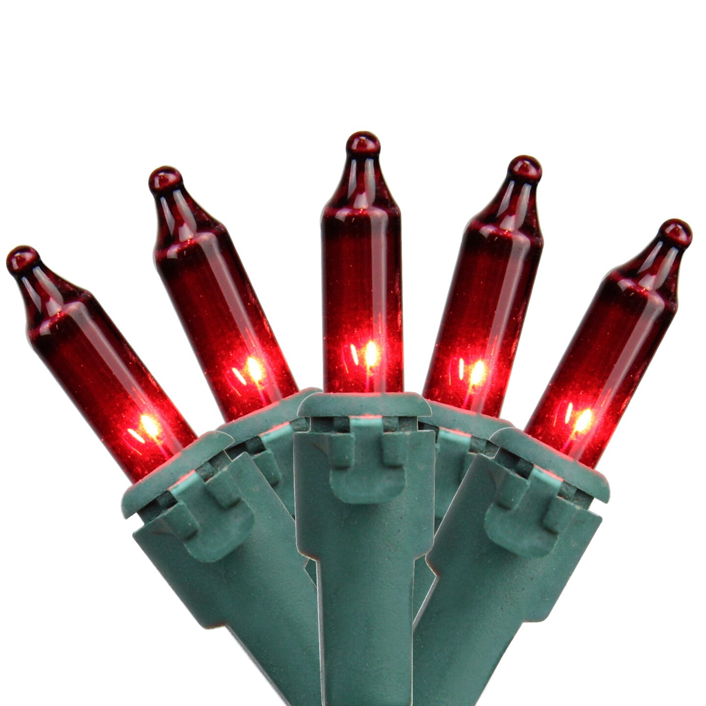 Northlight Mini Incandescent Christmas Lights - Red - 20.25' Green Wire - 100ct