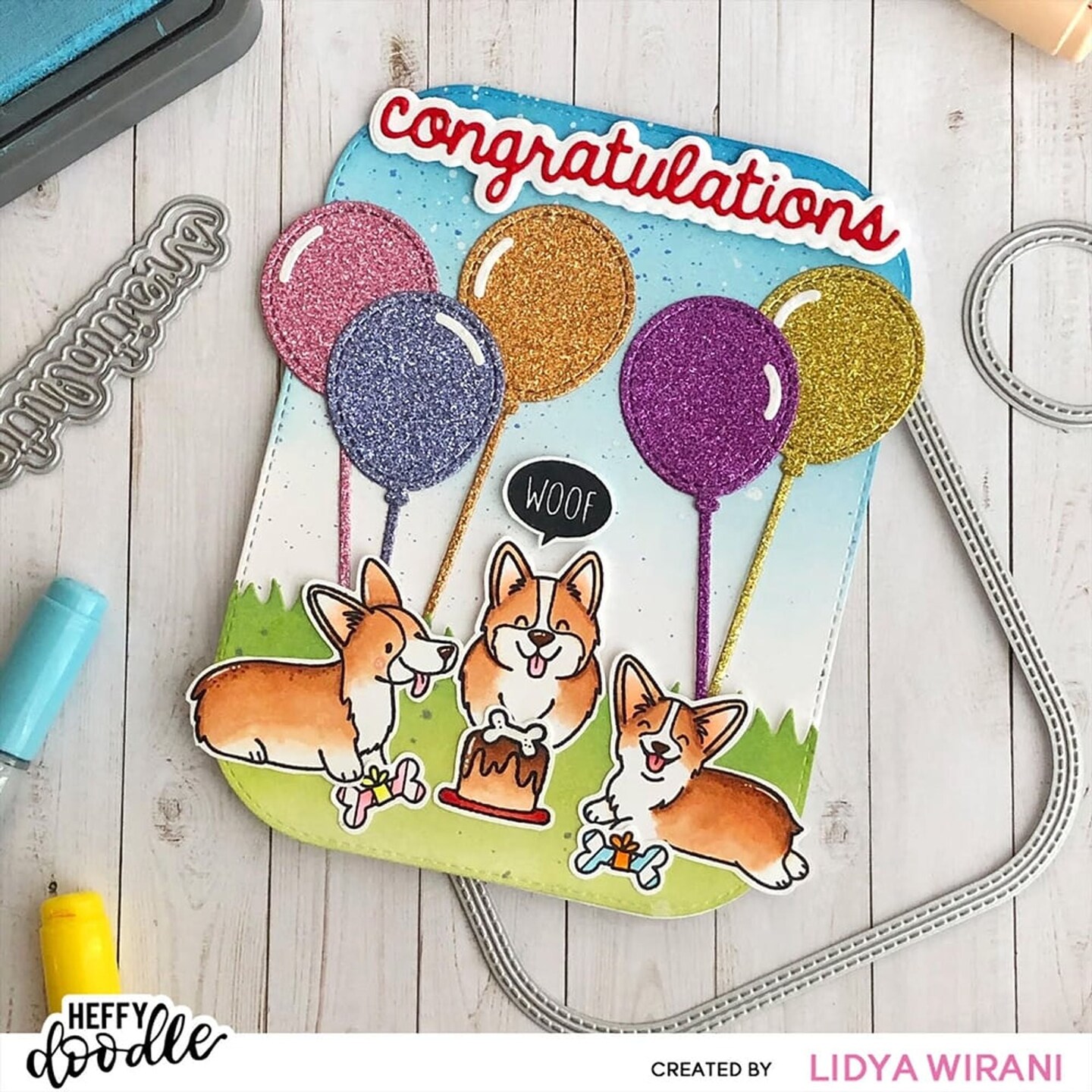 Heffy Doodle Stitched Balloon Dies