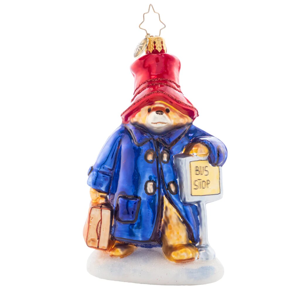 Christopher Radko Christopher Radko One-Way Ticket To Paddington Glass Christmas Ornament 1021467