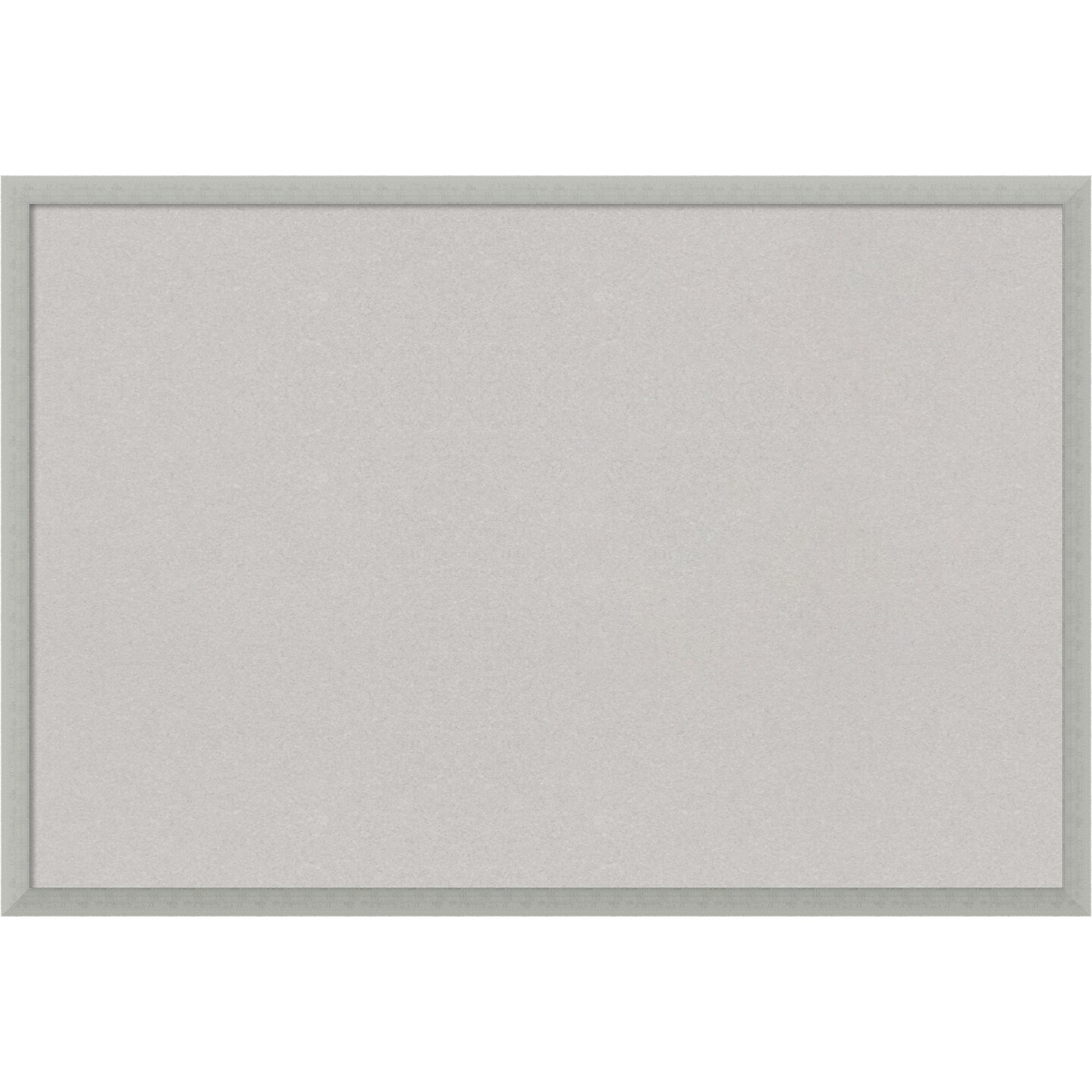 Silver Leaf Wood Framed Corkboard, Grey Cork