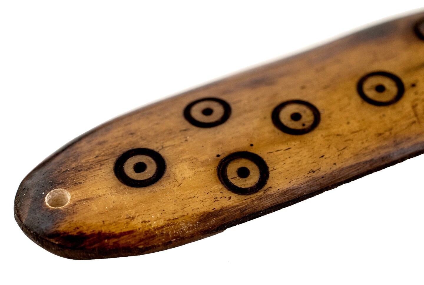 TheBeadChest Brown Bone Shaman Medicine Stick Pendant Ethiopia African Large Hole Handmade