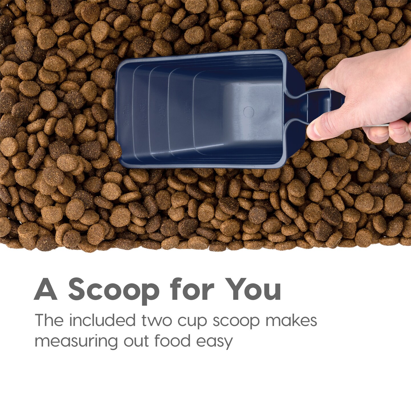 IRIS USA 30lbs+11lbs Airtight Pet Food Storage Container Combo with Scoop and Casters, up to 41lbs