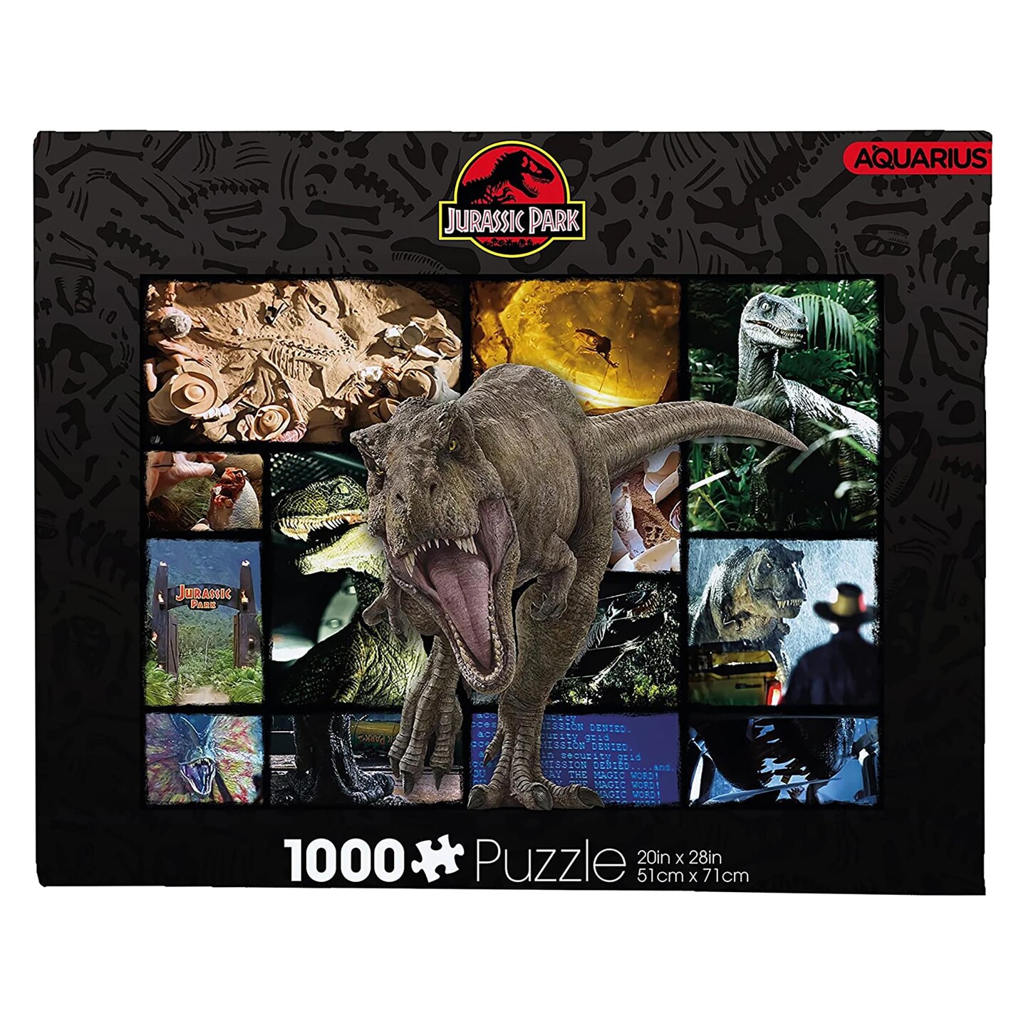 Jurassic Park Collage 1000 Piece Jigsaw Puzzle