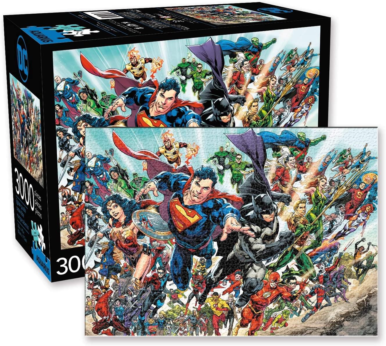 DC Comics Superheroes 3000 Piece Jigsaw Puzzle