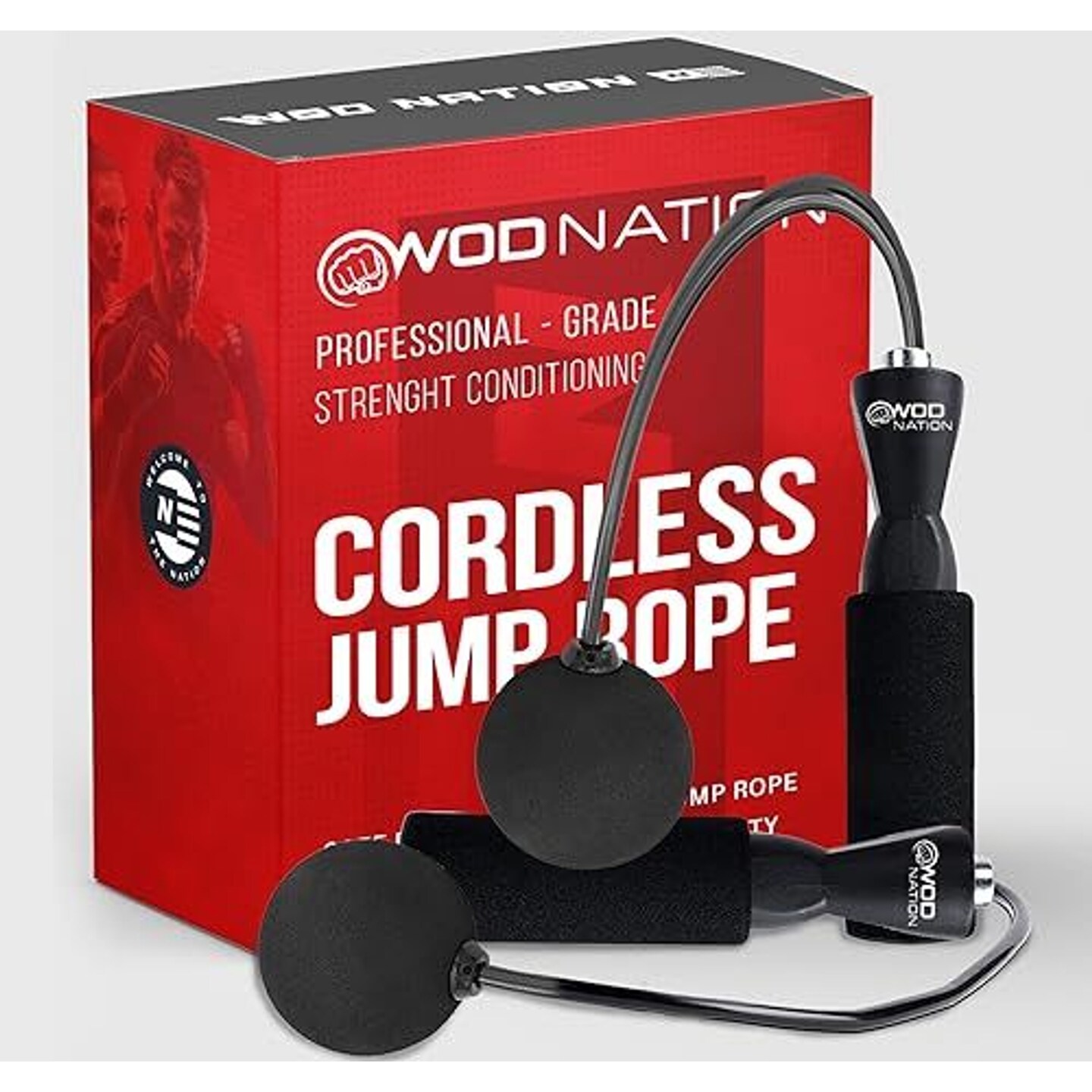 WOD Nation Ropeless Jump Rope for Men &#x26; Women - Cordless Jump Ropes for Fitness