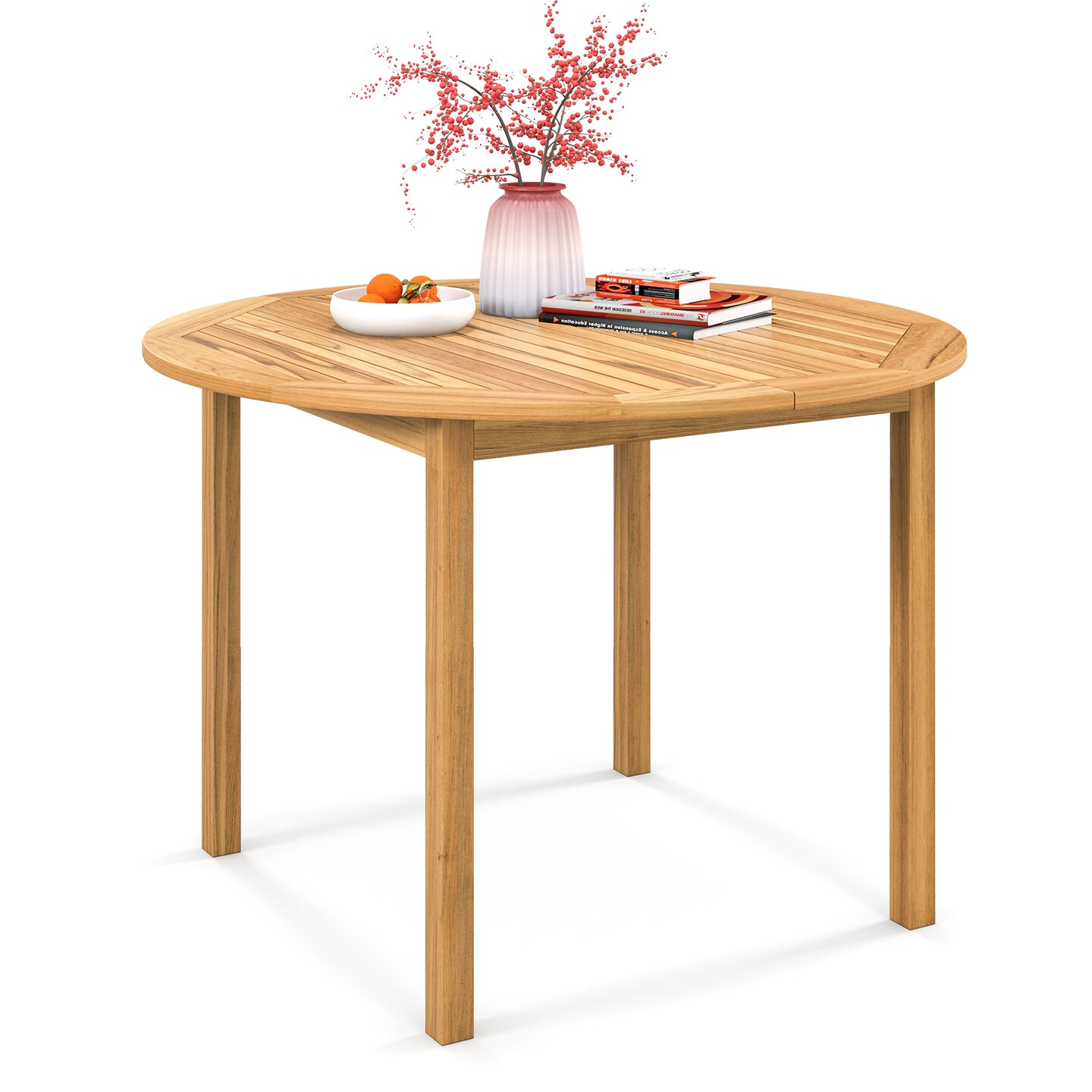 4-person Large Round Outdoor Dining Table