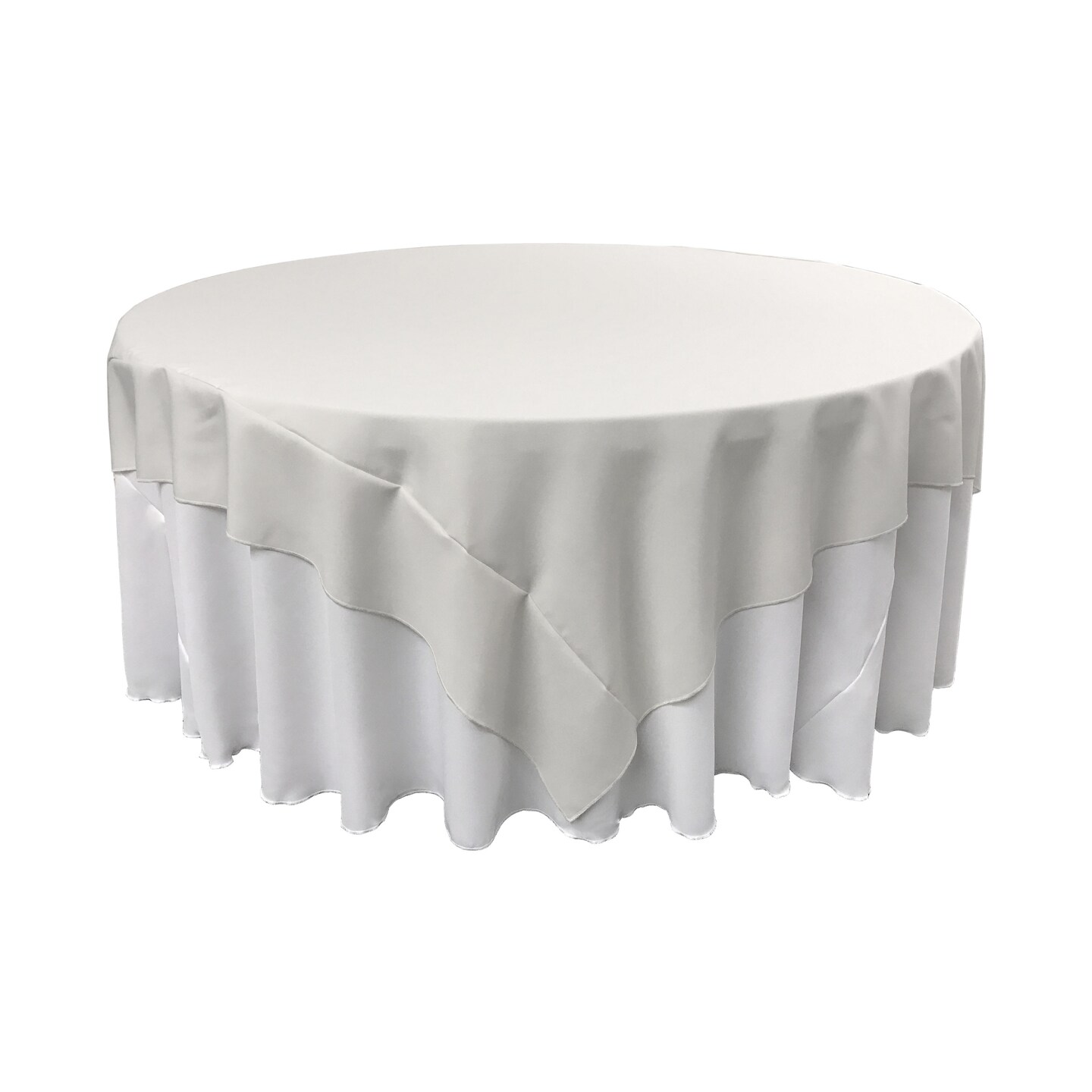 90x90 Inch Square Tablecloth Durable Polyester Poplin, Perfect for Dining & Special Events