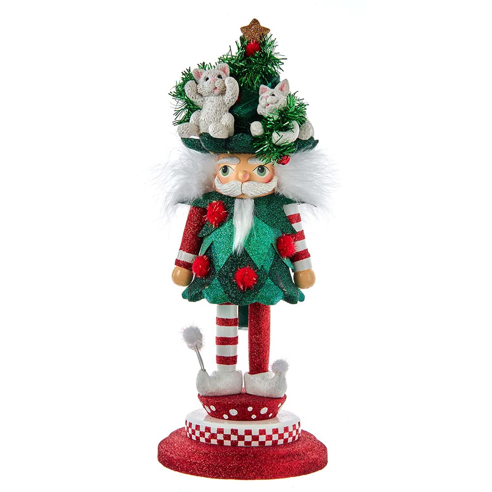 Hollywood Nutcrackers 14-Inch Hollywood Cats in Tree Hat Nutcracker
