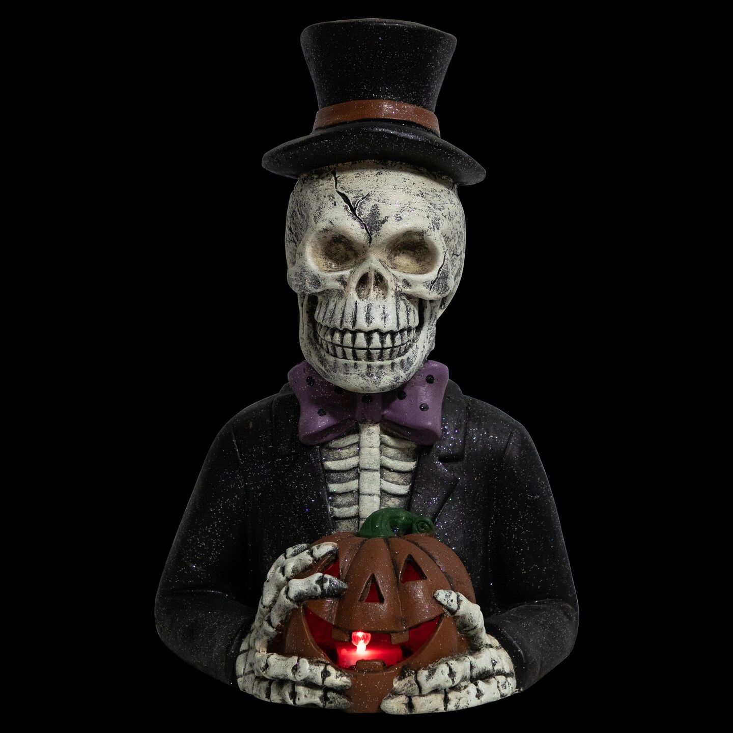 Northlight Skeleton with Jack-O'-Lantern Decoration - Thumbnail 3
