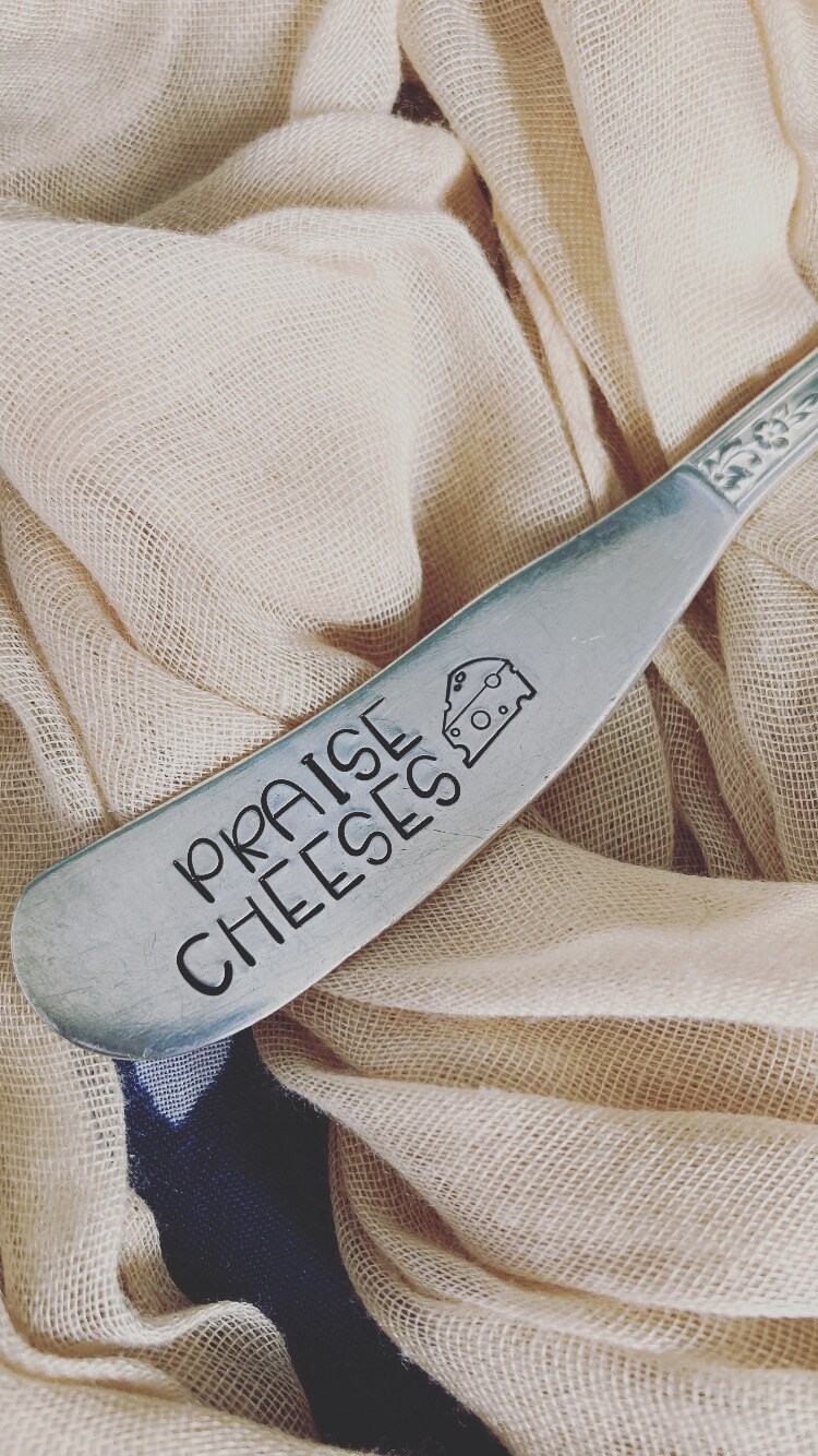 STAMPED SPREADER - Hand Stamped - Vintage Silverware - image8