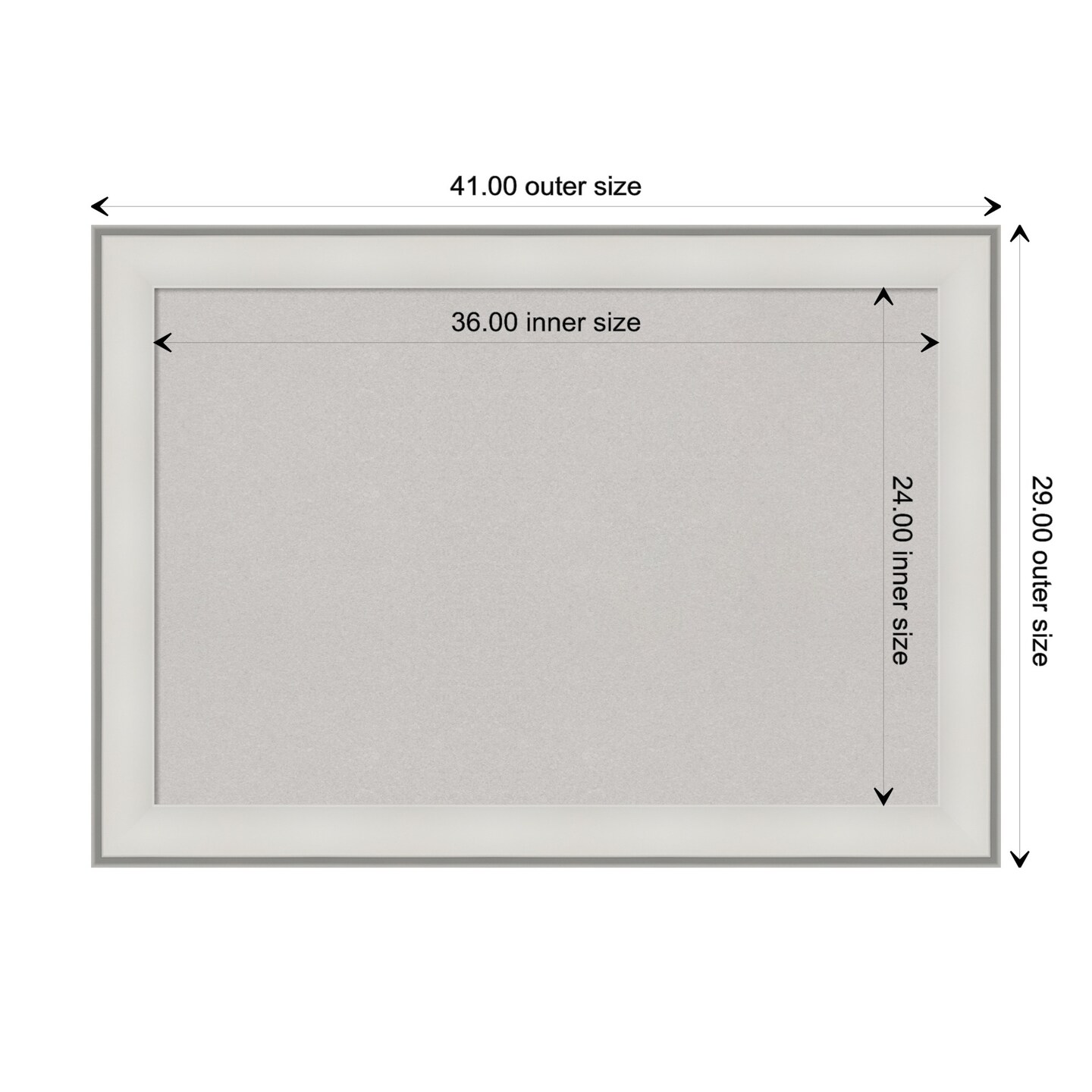 Imperial Framed Corkboard, Grey Cork