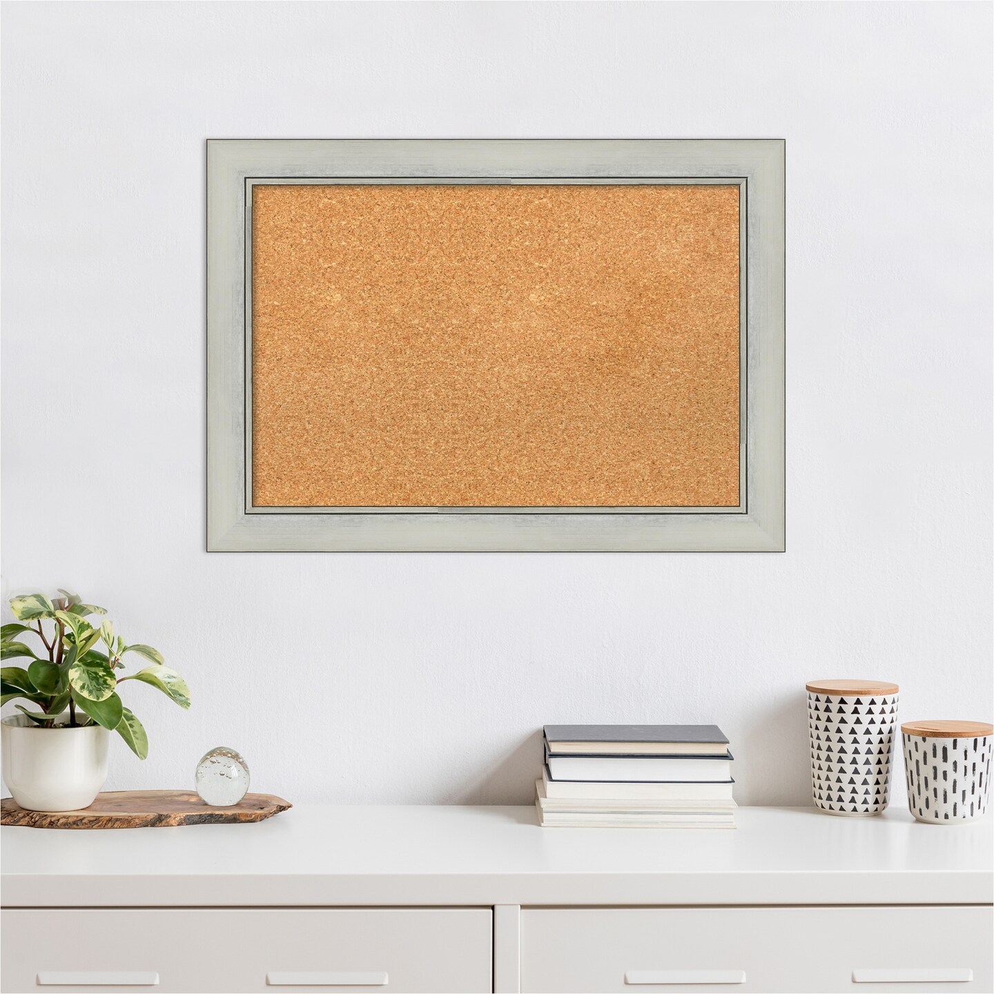 Flair Framed Corkboard, Natural Cork