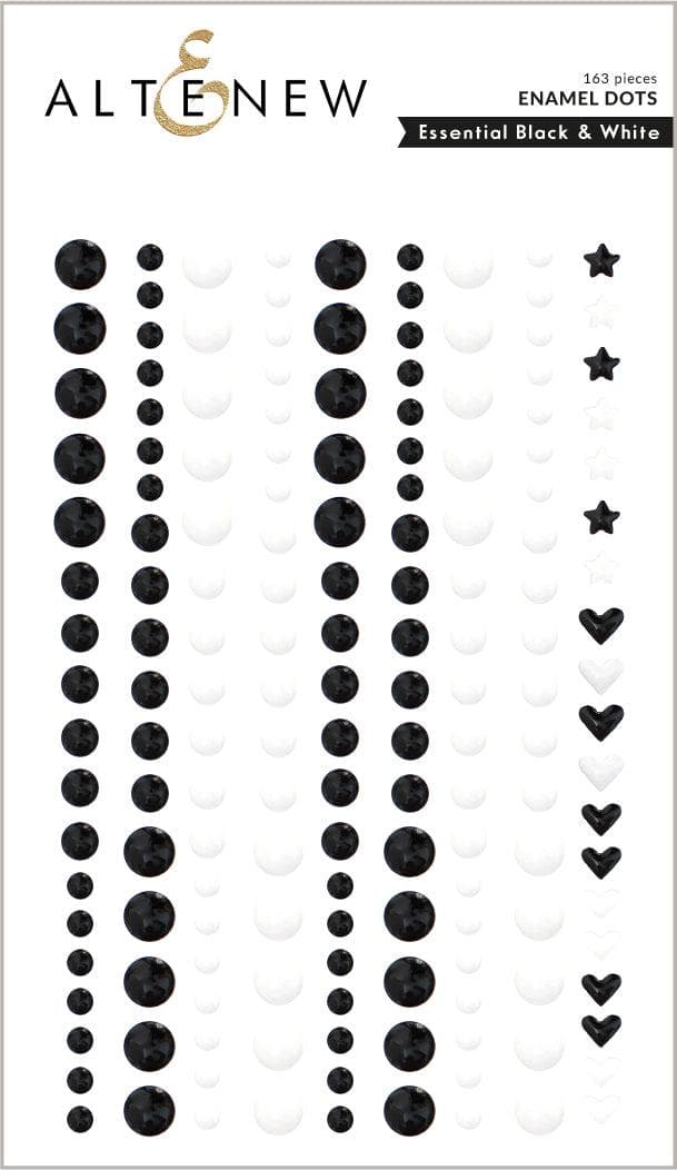 Essential Black &#x26; White Enamel Dots
