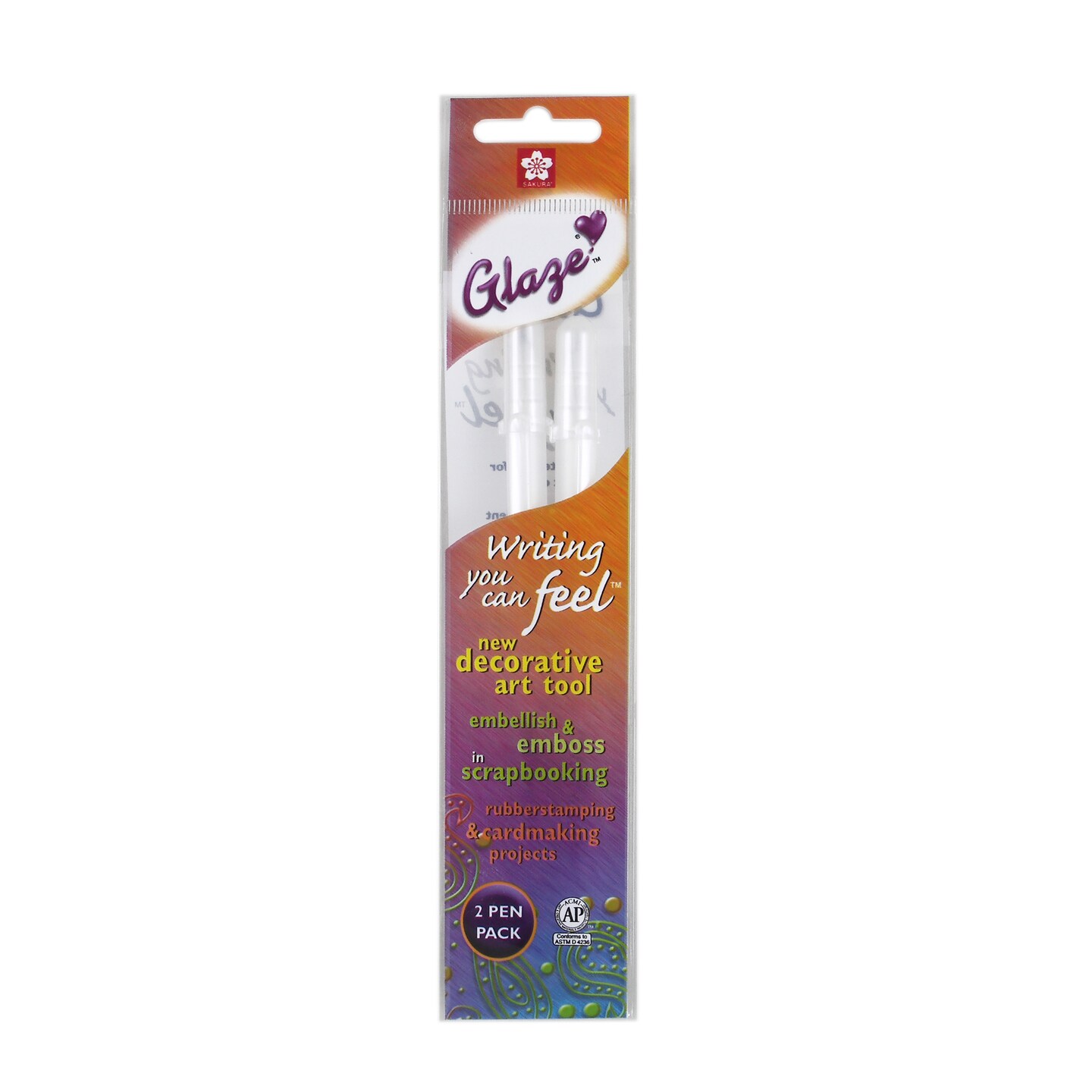 Sakura Gelly Roll Glaze Pen Set, 2-Pens, Clear