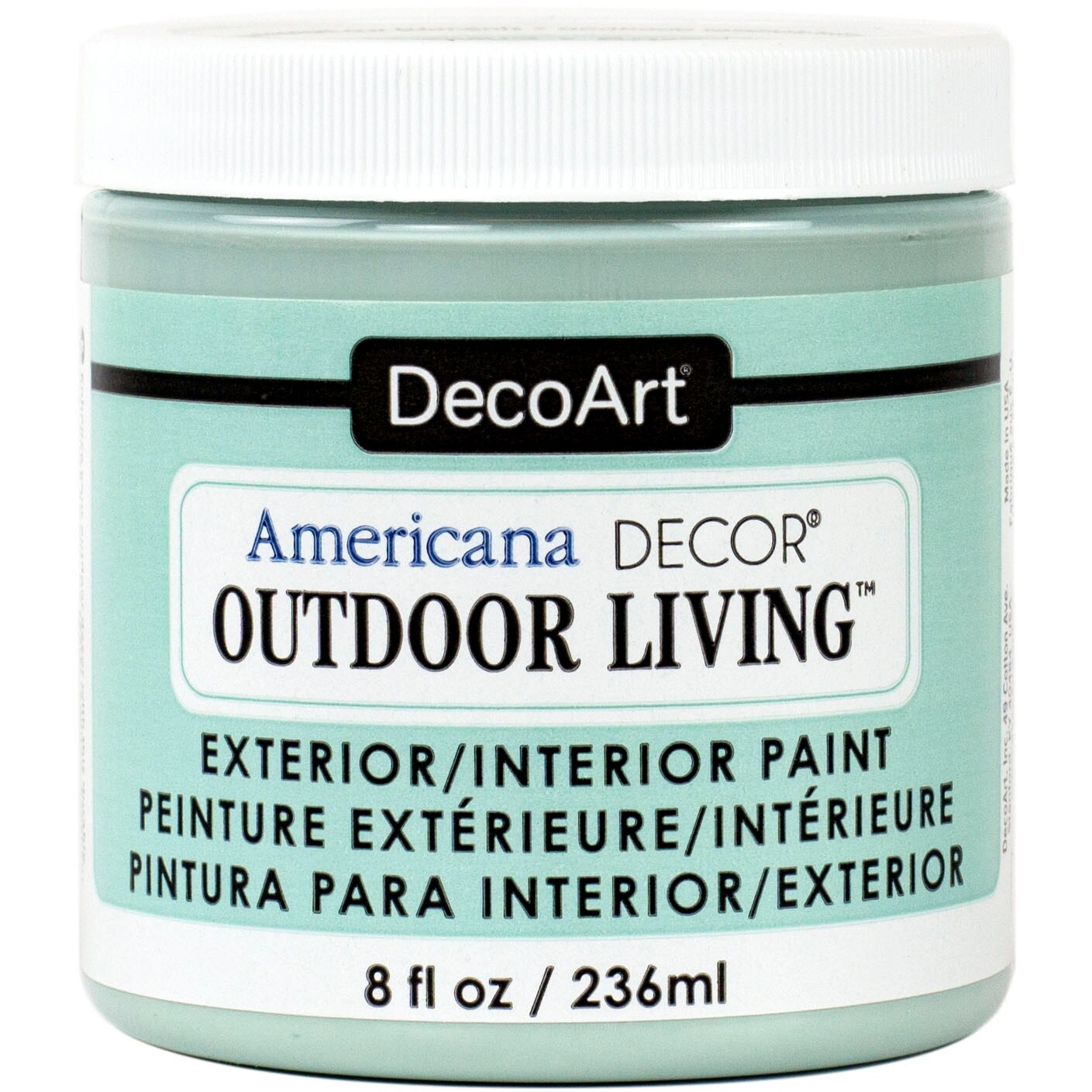 DecoArt Americana Decor Outdoor Living Paint, 8oz., Frosted Glass