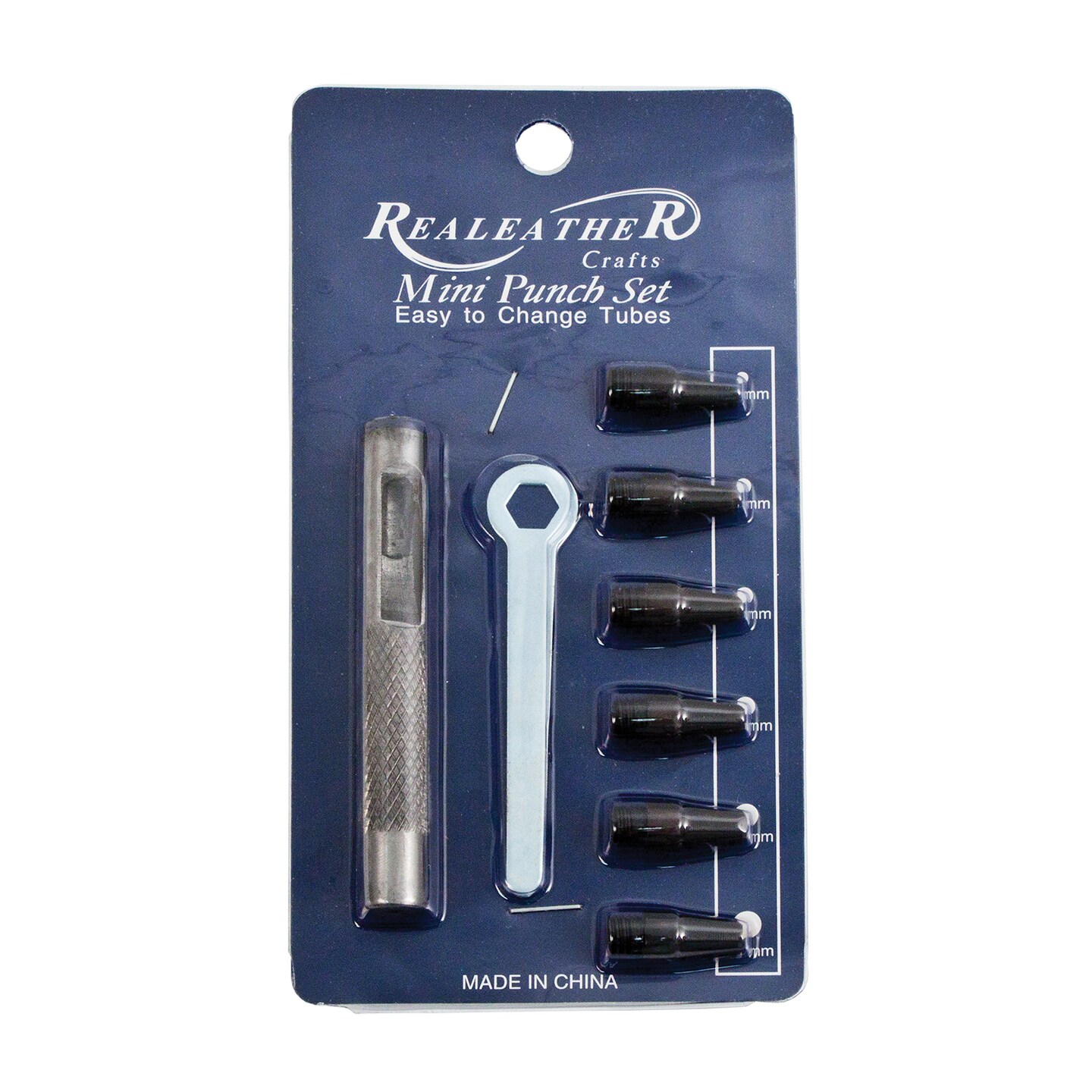 Realeather Leather Punch Set, Maxi, 8-Pieces