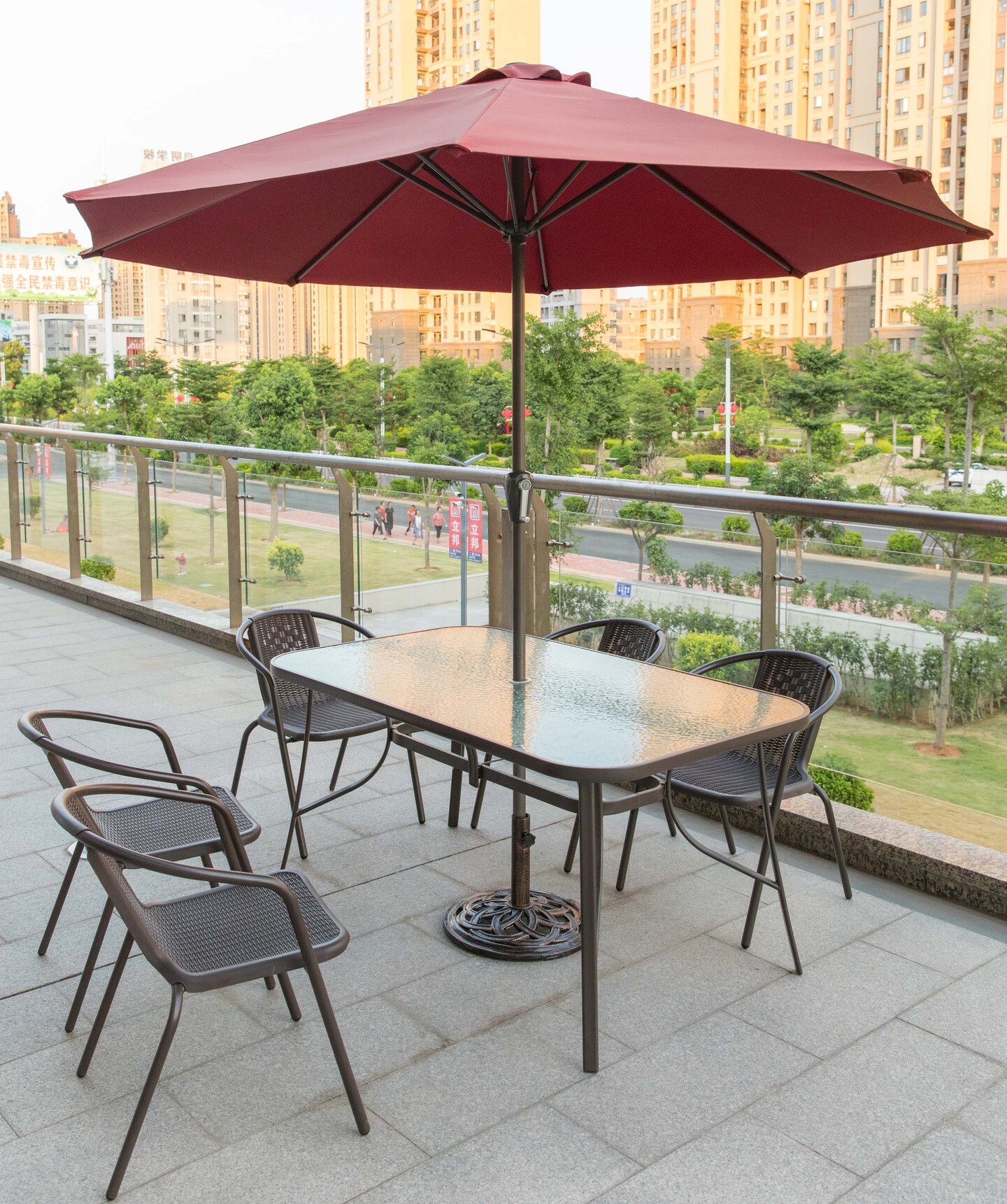 Outdoor Patio Cast Iron Umbrella Base Holder Stand 20 Lb. Round