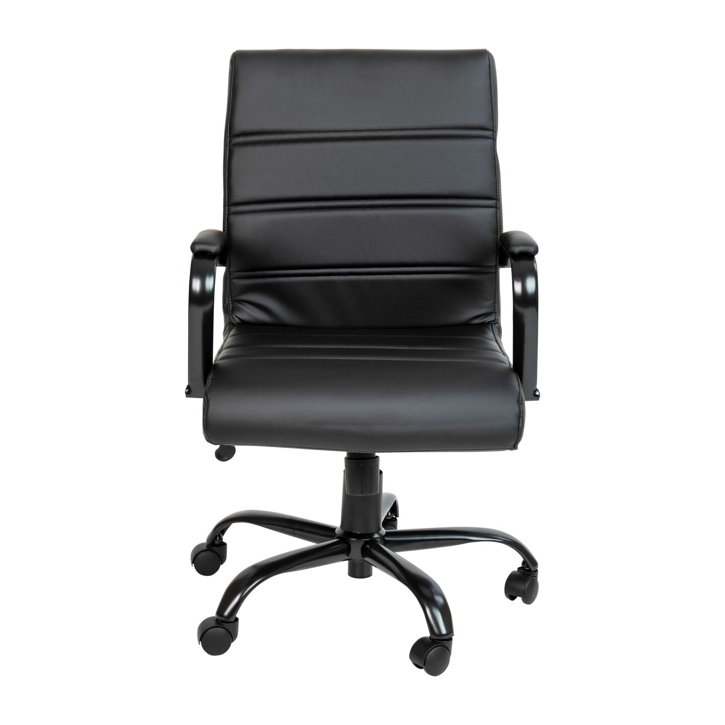Merrick Lane Milano Contemporary Mid-Back Home Office Chair with Padded Arms