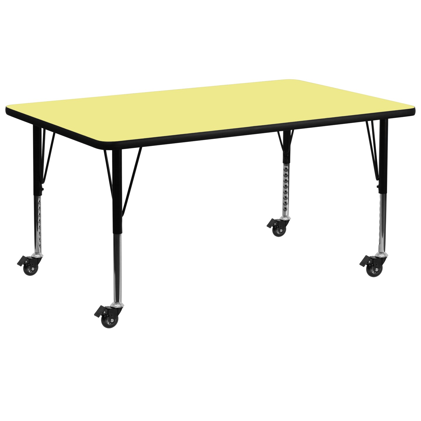 Emma and Oliver Mobile 30x72 Rectangle Laminate Preschool Activity Table