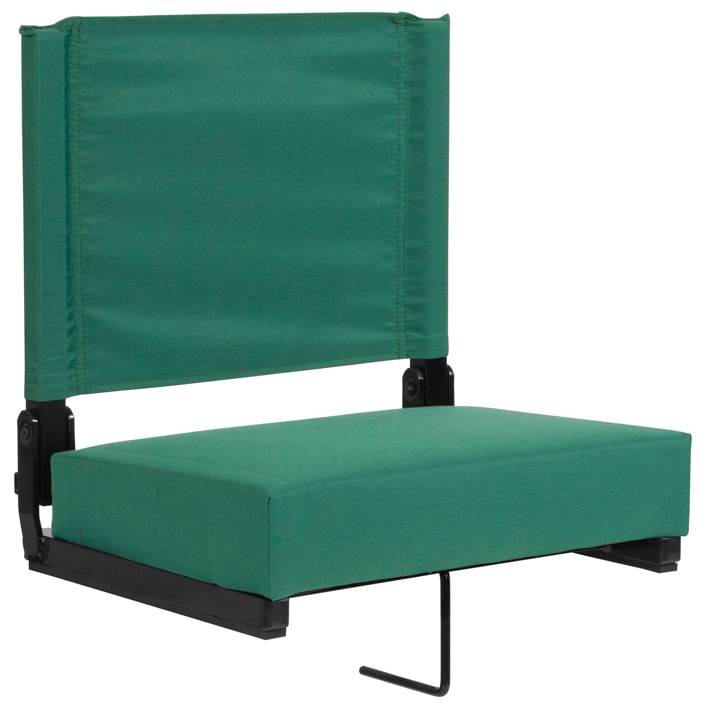 Emma and Oliver 500 lb. Rated Lightweight Stadium Chair with Handle &#x26; Ultra-Padded Seat