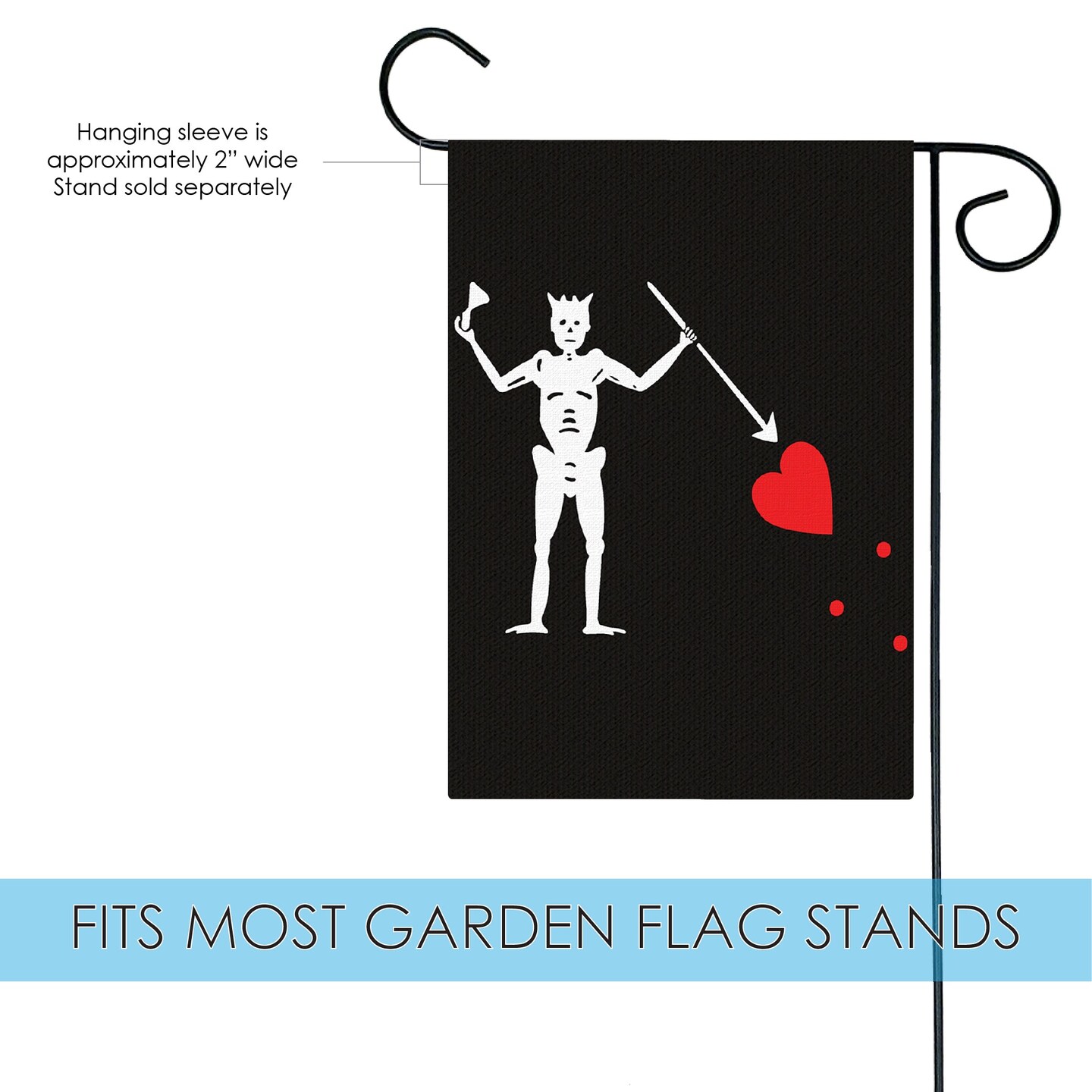 Blackbeard&#x27;s Jolly Roger Decorative Nautical Flag