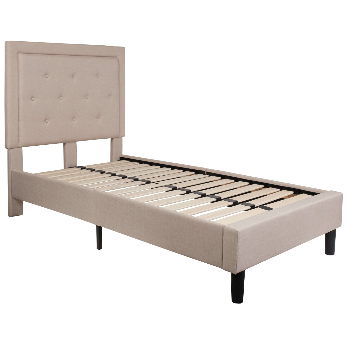 Merrick Lane Mallory Platform Bed Tufted Upholstered Platform Bed