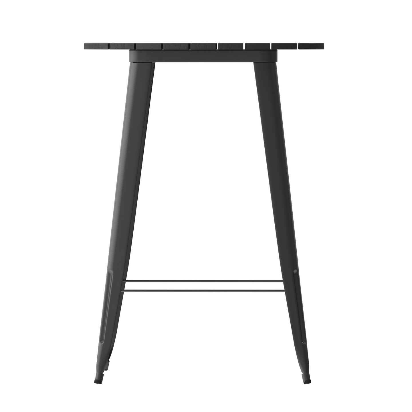 Merrick Lane Dryden Indoor/Outdoor Bar Top Table, 30&#x22; Round All Weather Poly Resin Top with Steel base