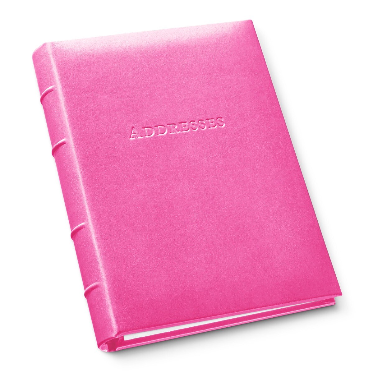 Gallery Leather Large Address Book with Alphabetical Tabs up to 480 records, Leather Notebook Hardcover, Telephone and Address Books - 9x7,
