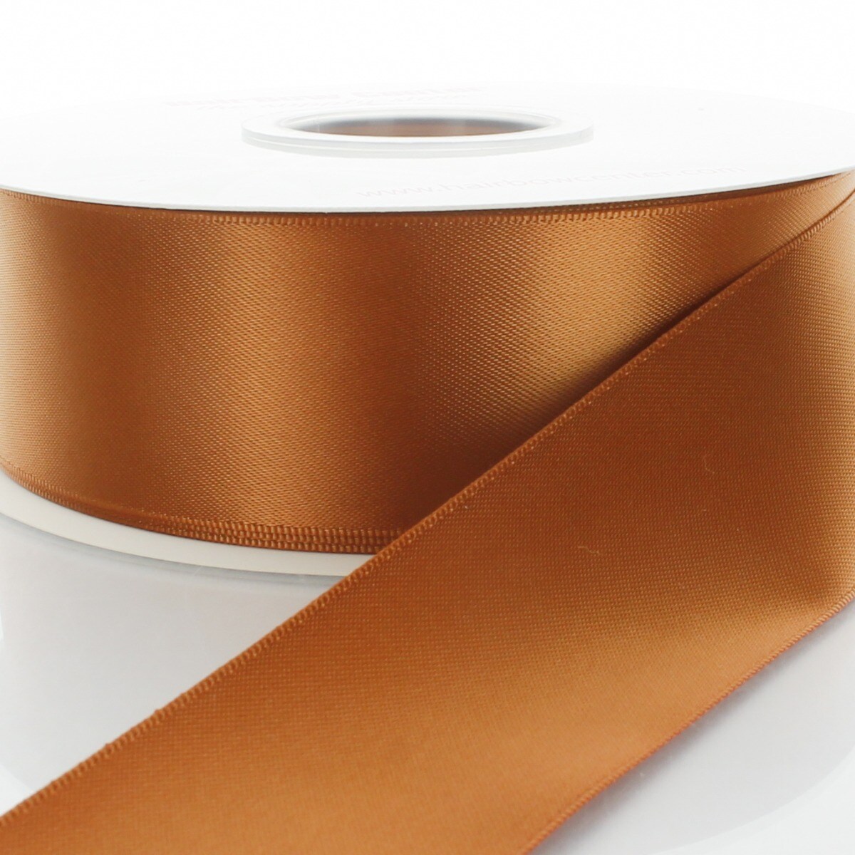 2.25&#x22; Double Faced Satin Ribbon 785 Copper 25yd