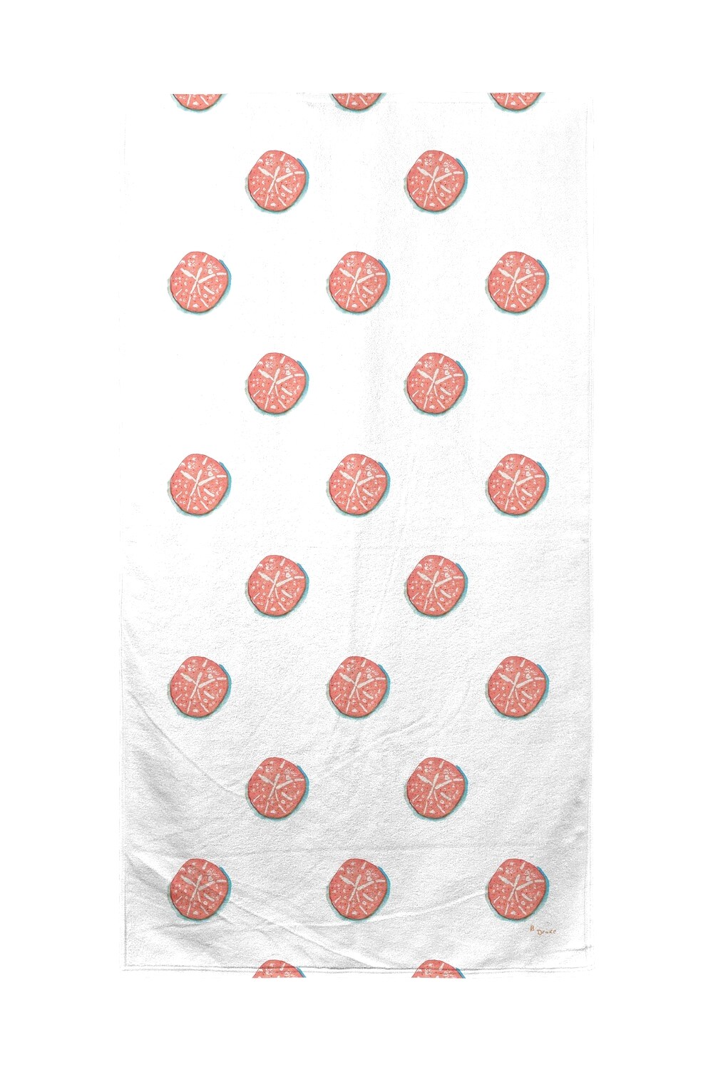 Betsy Drake Coral Sand Dollar Beach Towel