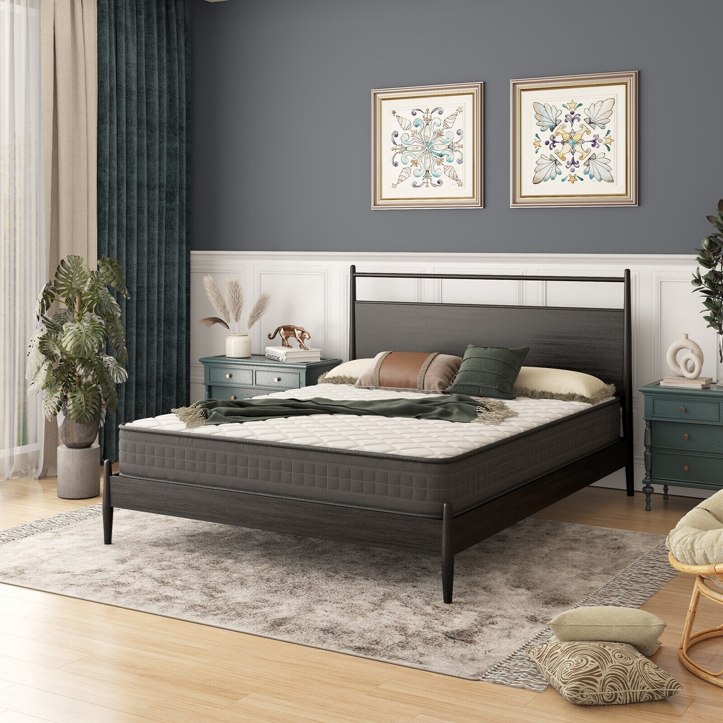 Breathable Memory Foam Bed Mattress Medium Firm for Pressure Relieve