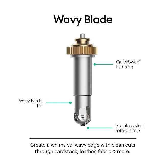 Cricut Maker Tool, Wavy Blade + QuickSwap Housing