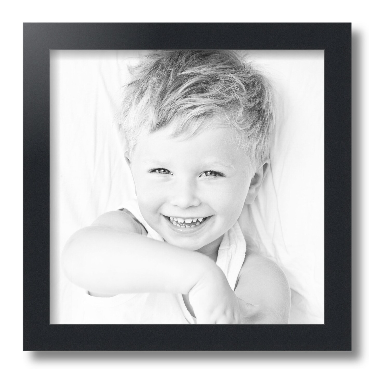 ArtToFrames 13x13 Inch Picture Frame, This 1.25 Inch Custom MDF Poster Frame is Available in Multiple Colors, Great for Your Art or Photos - Comes with Regular Glass and Foam Backing 3/16 inch (V-FRBW26-13x13)