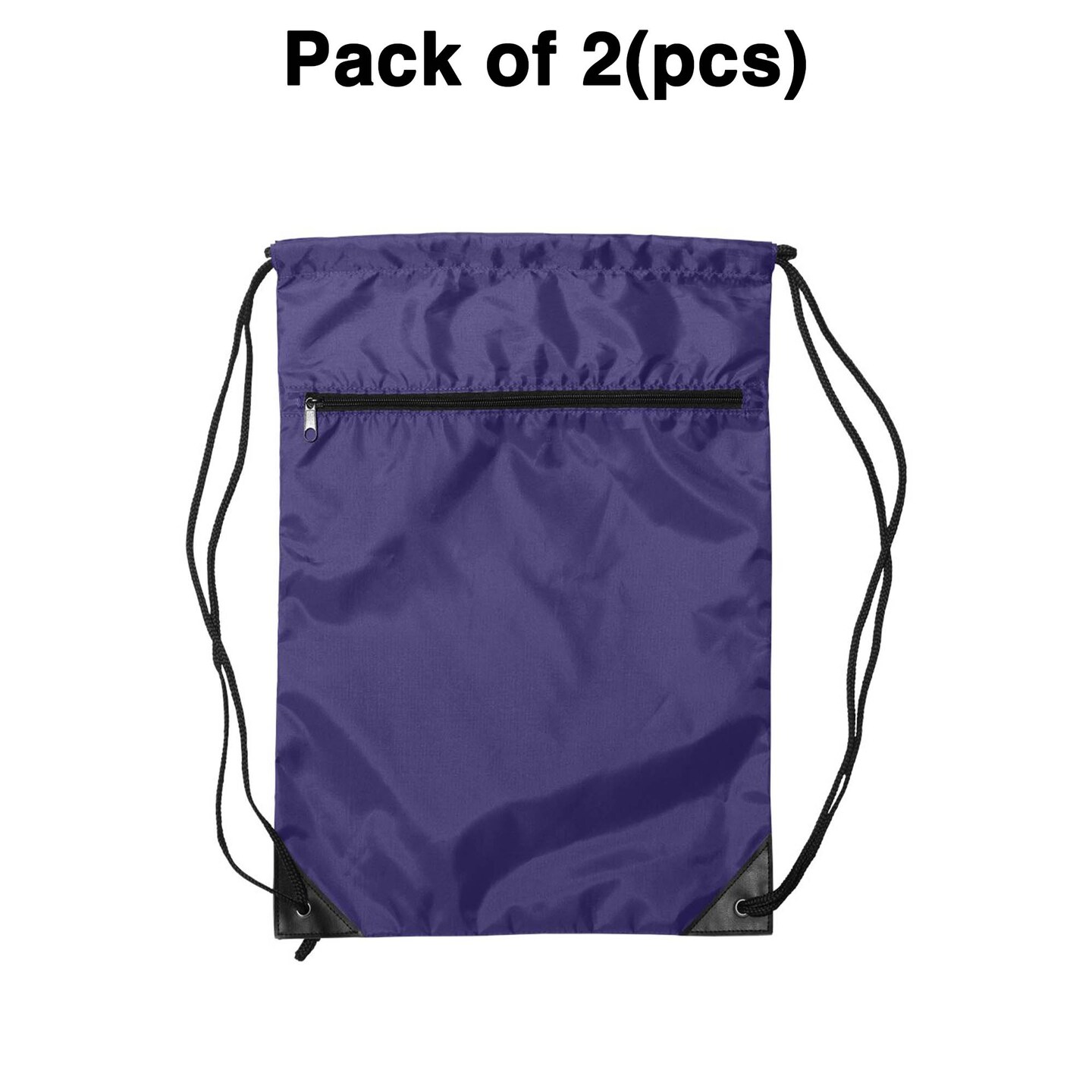 Liberty Bags&#xAE; Zippered Drawstring Backpack