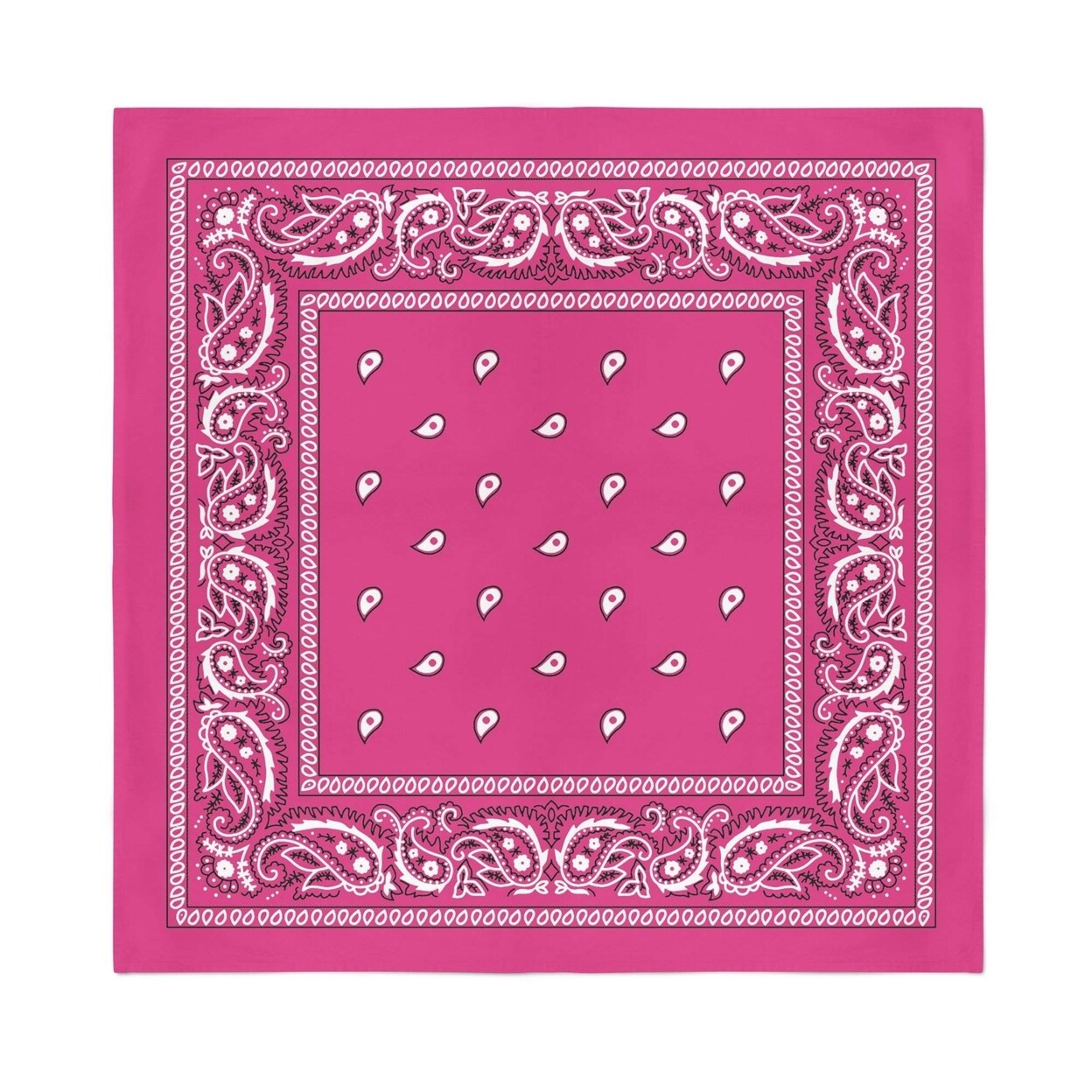 Jordefano 16 Pack Cotton Double Sided Paisley Bandanas For Versatile Use