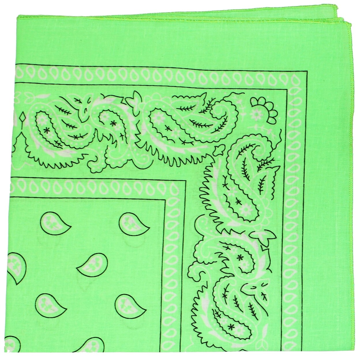 Qraftsy   Neon Colors Paisley Bandana - Cotton - Available in 1 Pack or 3 Pack