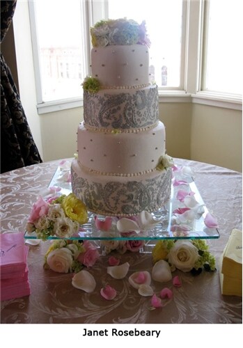 Paisley Cake Stencil Side | C465 by Designer Stencils | Cake Decorating Tools |