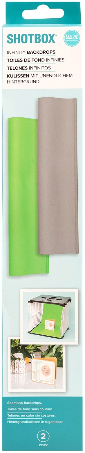 We R ShotBox Background Infinity Backdrops-Greenscreen & Gray