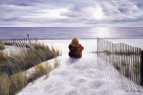 Girl on the Beach Poster Print by Diane Romanello - Item # VARPDXR1104D