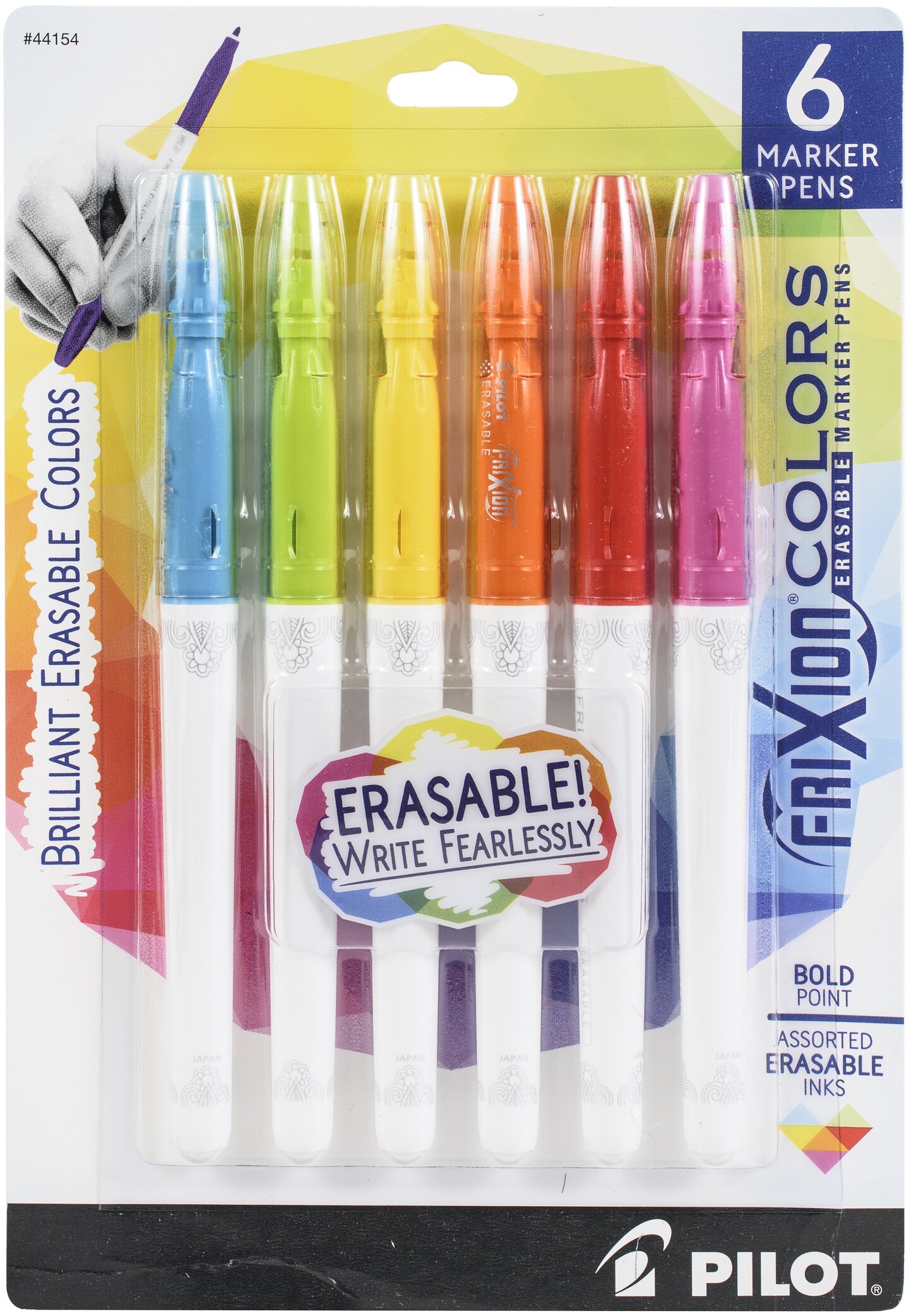 Pilot® Frixion® Colors Bold Point Erasable Marker Pens - Assorted, 6 pk -  Fry's Food Stores