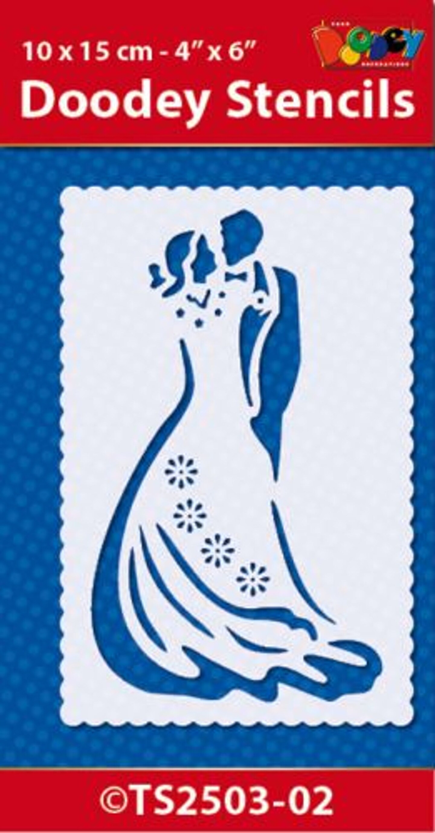 Doodey Stencil 10x15 cm Wedding Couple (2)
