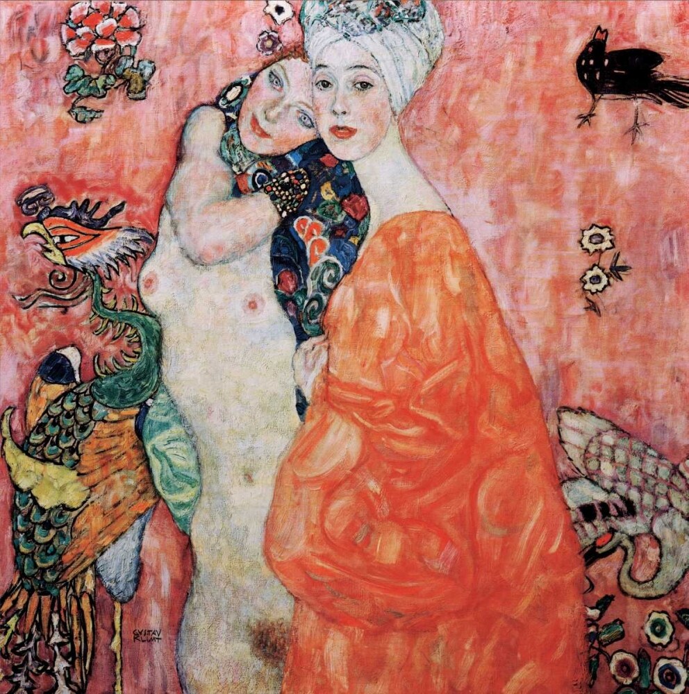 Le amiche Poster Print by Gustav Klimt # GK2116
