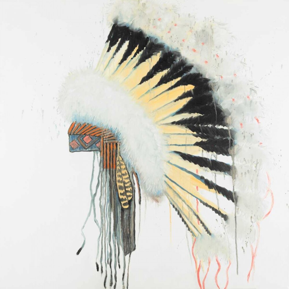 Amerindian Headdress Poster Print by Atelier B Art Studio - Item # VARPDXBEGMIS60