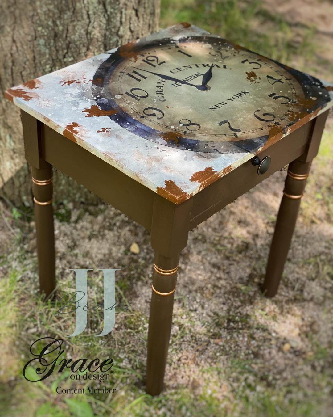 Clock at Grand Central - Paper for Decoupage Crafting and Multi Media Art