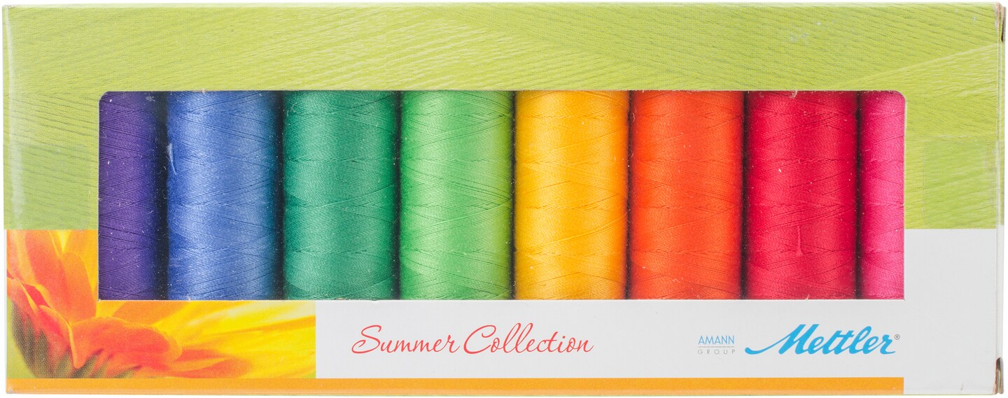 Mettler Silk Finish Cotton Thread Gift Pack 8/Pkg-Summer