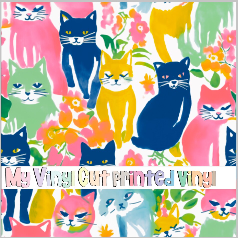 12 x 12 inch Sheet of Printed Vinyl or HTV in the K80-45 Pattern ...