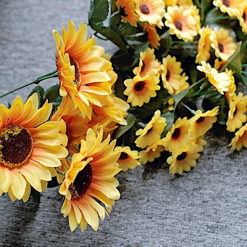 22&#x22; Yellow Silk Sunflower Bush