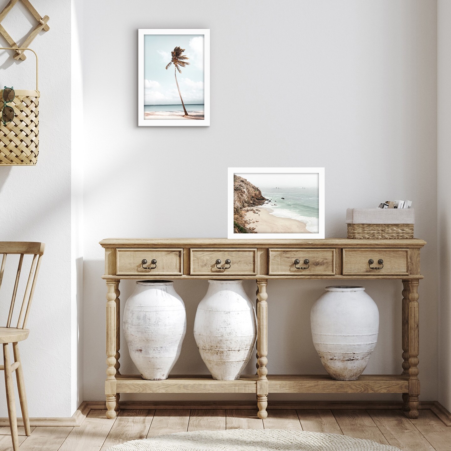 Americanflat A2 A3 A4 A5 Poster Frame - Picture Frame to Display Posters - Ideal for Documents and Artwork - Plexiglass Cover - Adjustable Hanging Hardware - Includes Easel