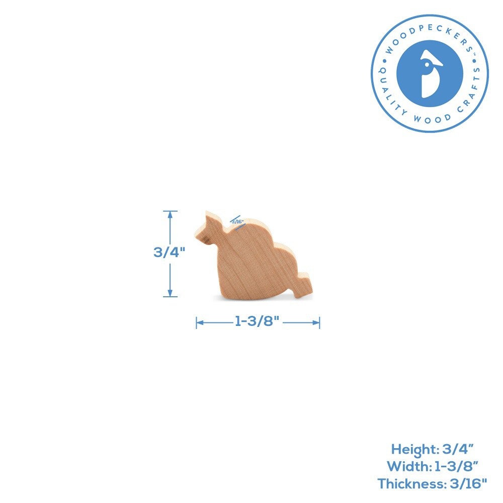 Small Wooden Cupid Hearts, Multiple Sizes, Crafts/Valentine Decor | Woodpeckers